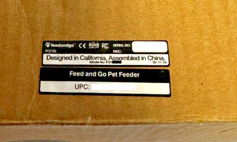 Feed and Go retail box labelling