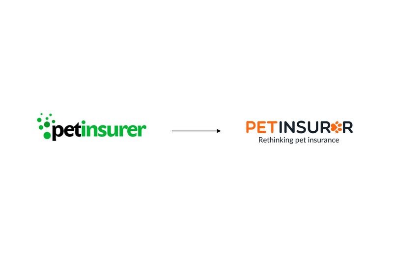 Pet Insurer logo before and after