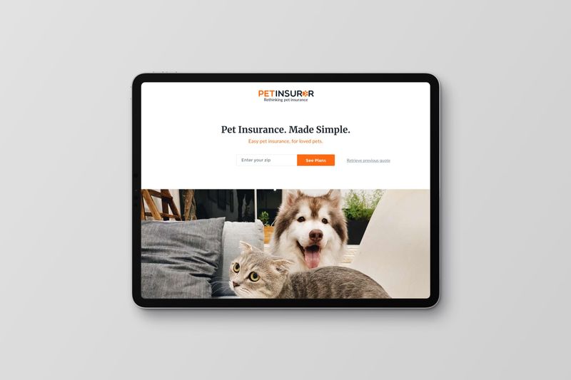 Pet Insurer website - Pet Insurance. Made Simple.