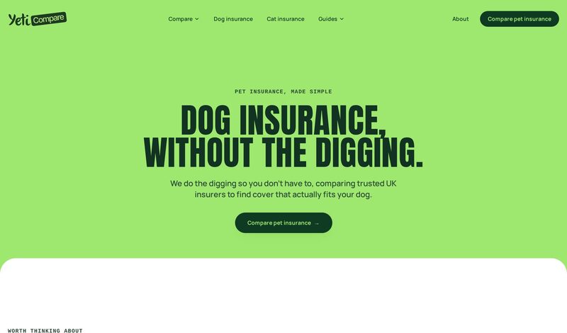 Dog insurance, without the digging - the Yeti Compare dog cover page