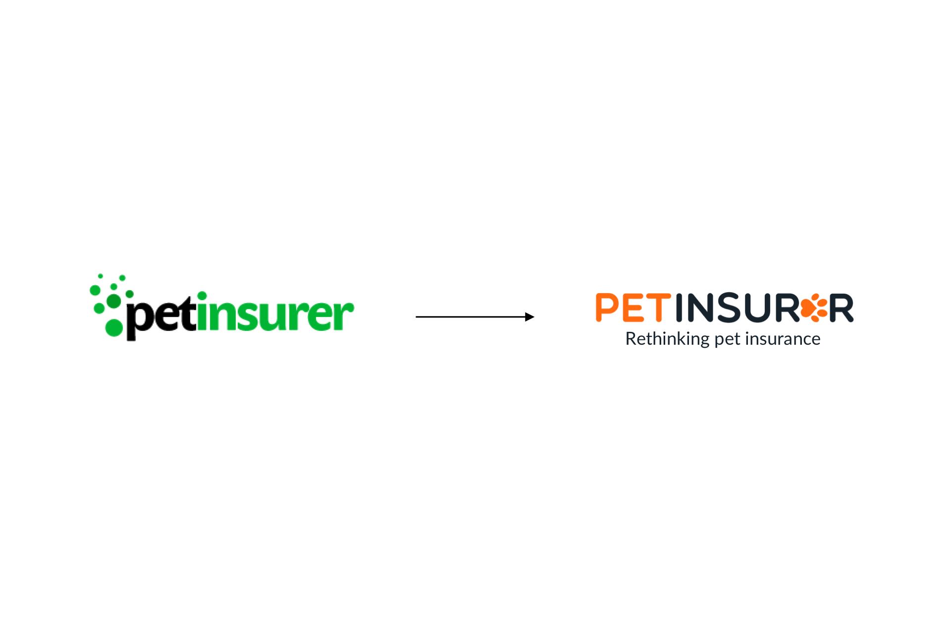 pet insurer logo before and after